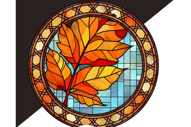 autumn-leaves-png-stained-glass-clipart