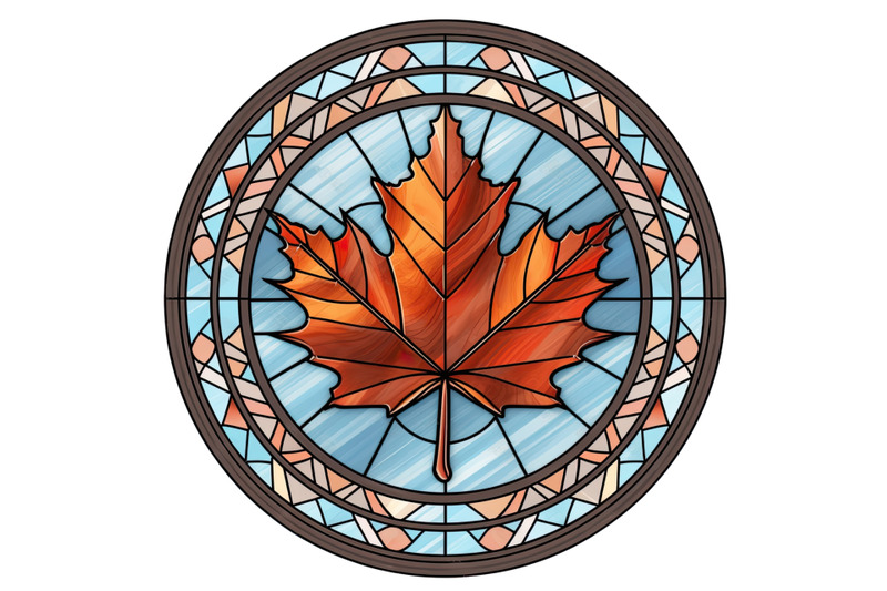 autumn-leaves-png-stained-glass-clipart