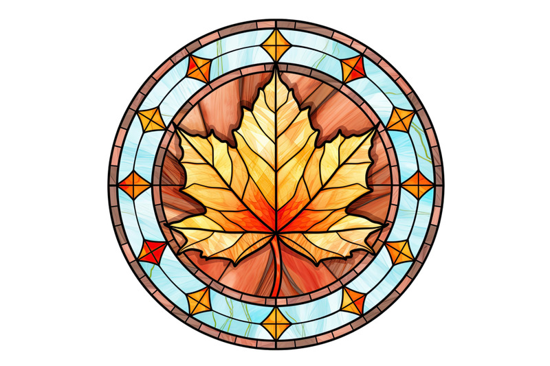 autumn-leaves-png-stained-glass-clipart