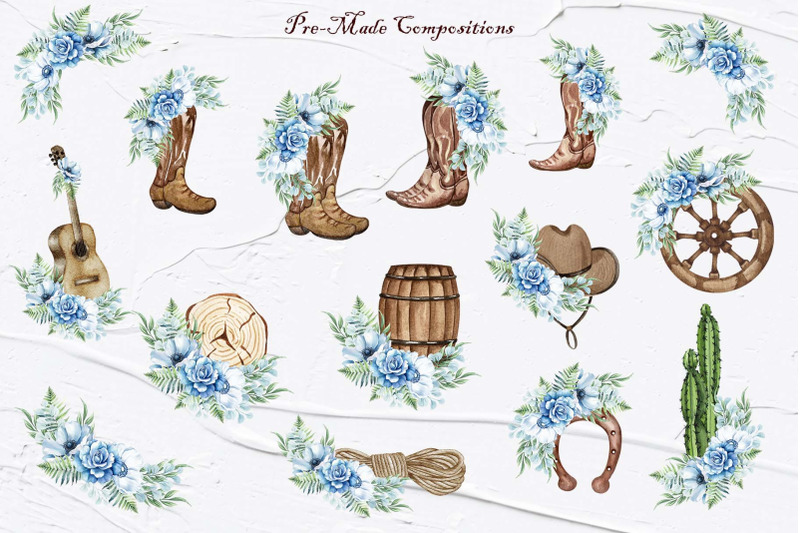 western-blue-floral-cowboy-boots