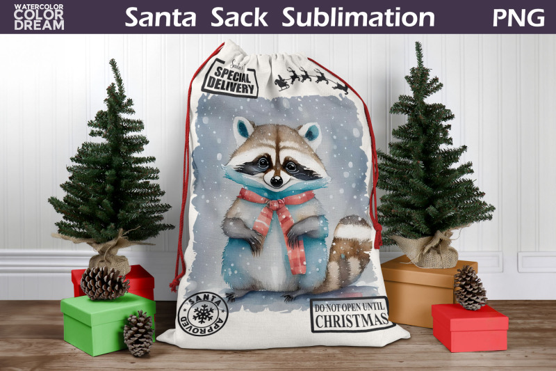 santa-sack-bundle-sublimation-watercolor-animal-santa-sack