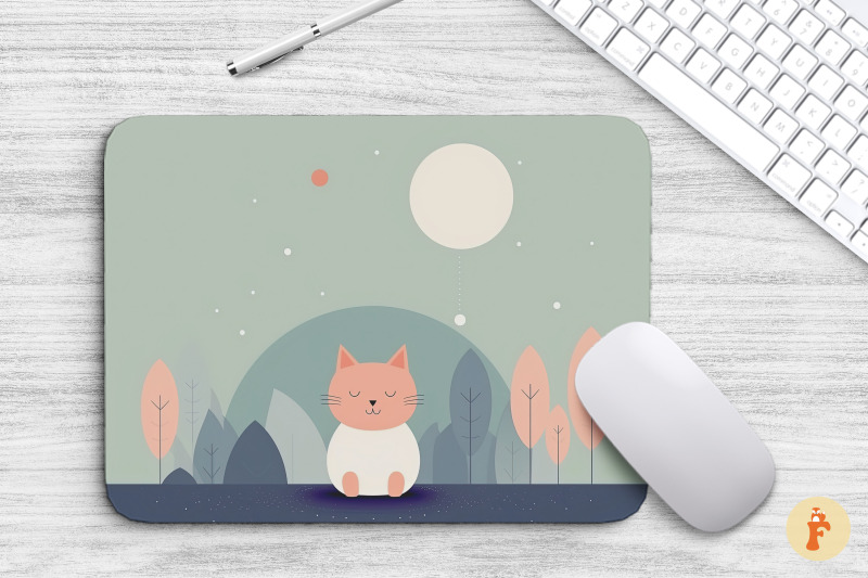 mouse-pad-hand-drawn-cute-cat