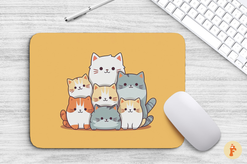 mouse-pad-many-cute-cats