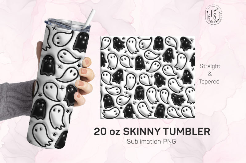 inflated-bubble-halloween-ghost-tumbler-wrap-3d-tumbler-design