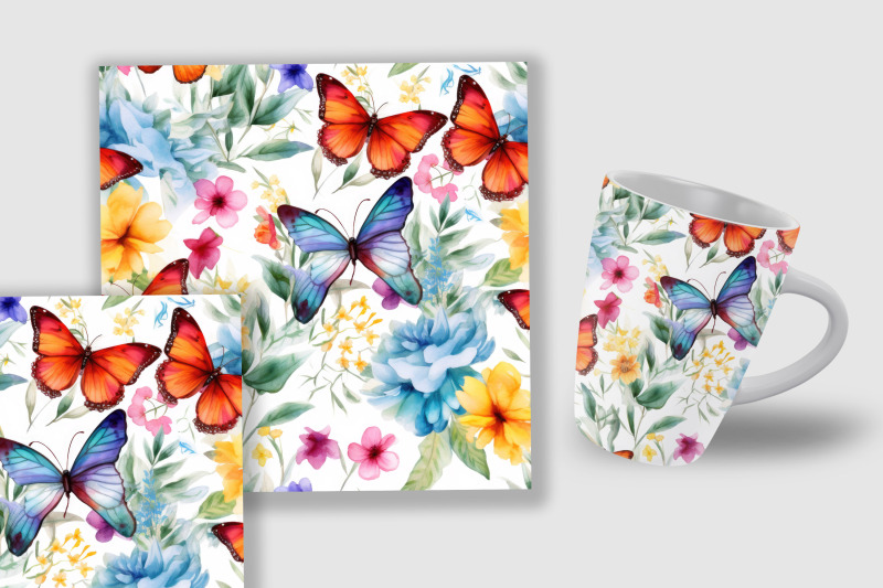 watercolor-floral-butterfly-garden-digital-papers