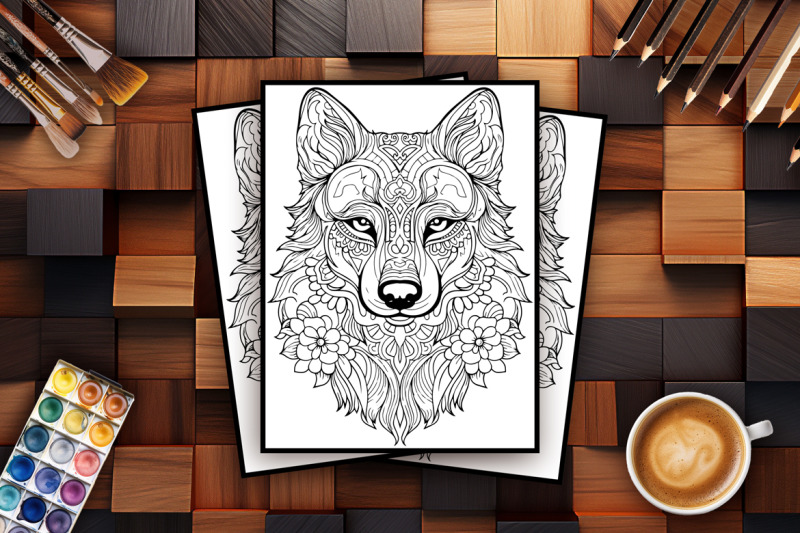50-dogs-anti-stress-coloring-pages