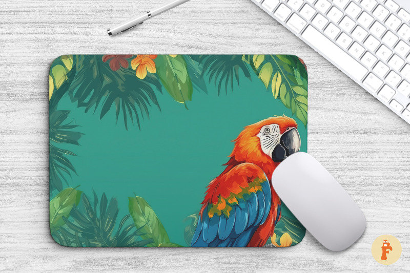 mouse-pad-beautiful-macaw-jungle