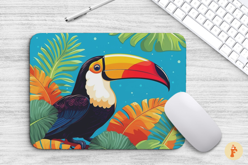 mouse-pad-tropical-colorful-toucan