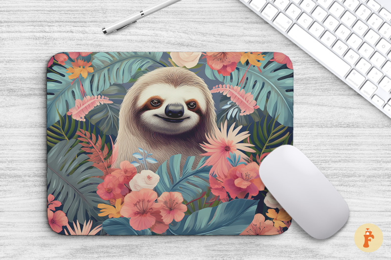 mouse-pad-tropical-sloth