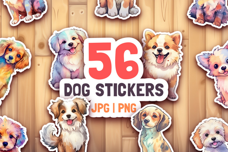 56-watercolor-dogs-png-stickers-for-cricut