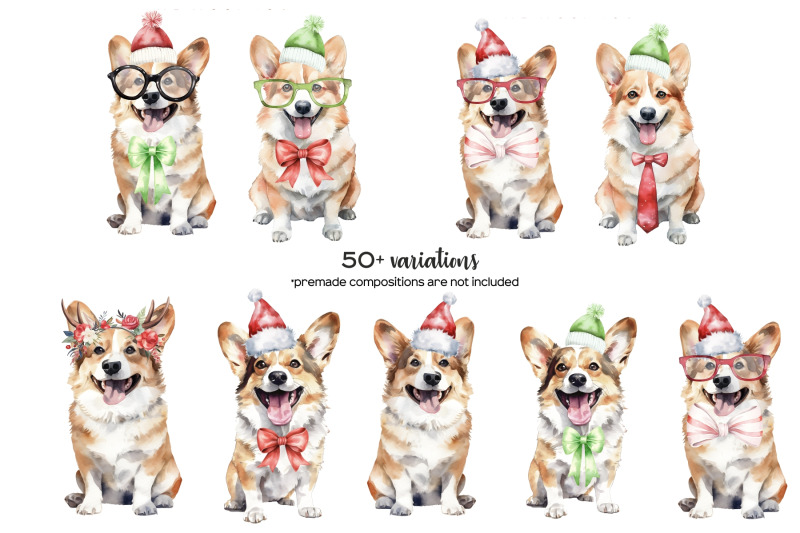 watercolor-christmas-corgi-clipart-xmas-dogs-clip-art