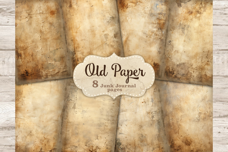 old-paper-junk-journal-pages-vintage-paper-background-set