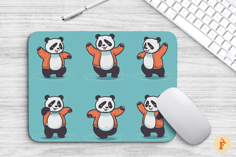 mouse-pad-cute-panda-dancing