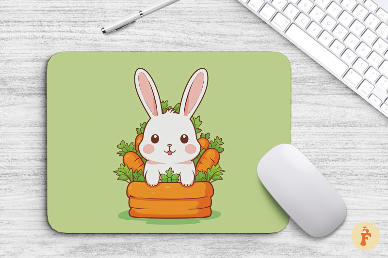 mouse-pad-cute-rabbit-with-carrot