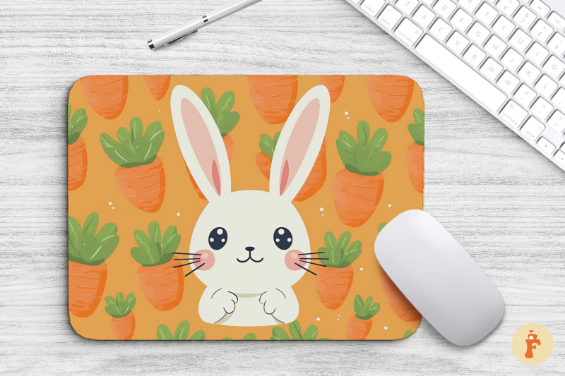 mouse-pad-kawaii-rabbit-with-carrot