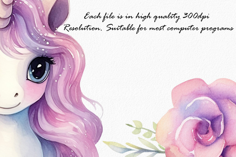 enchanting-unicorn-watercolor-clipart