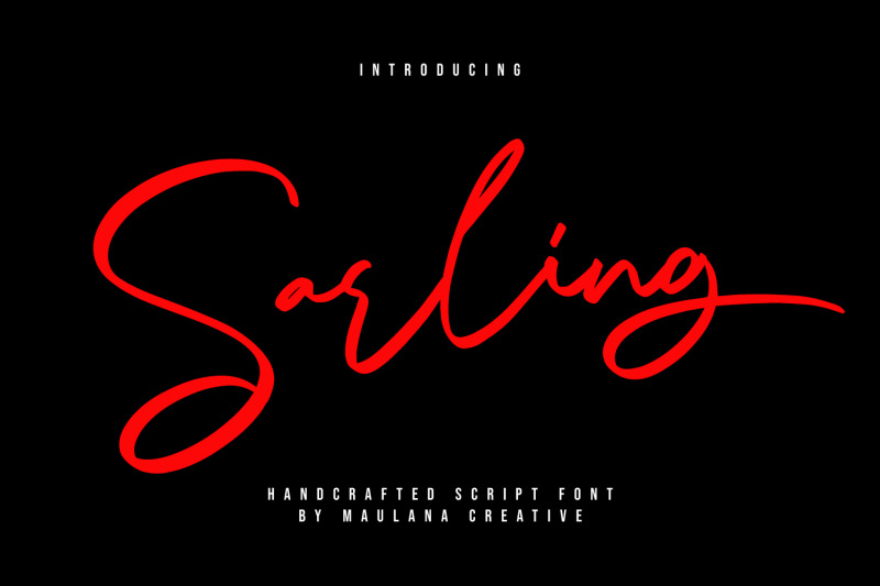 sarling-handcrafted-script-font