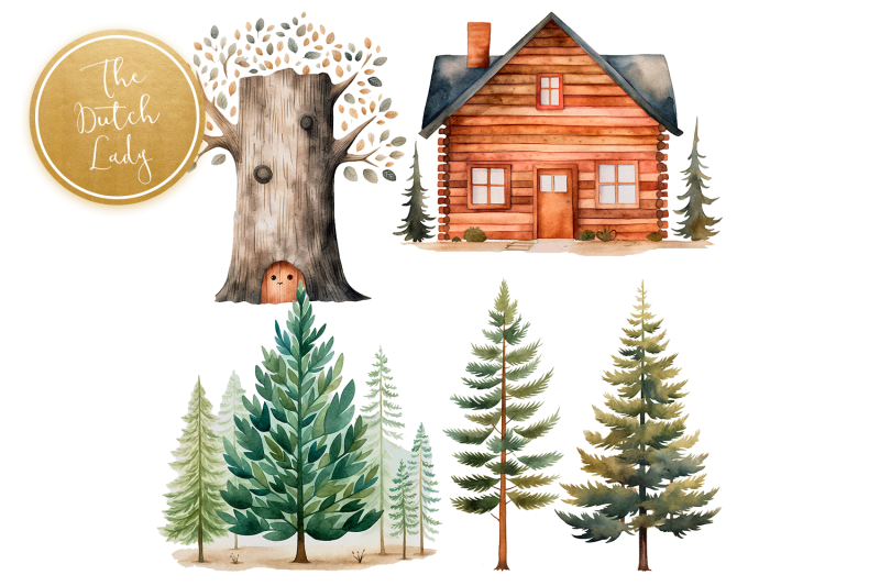 winter-in-the-woods-cute-clipart-set