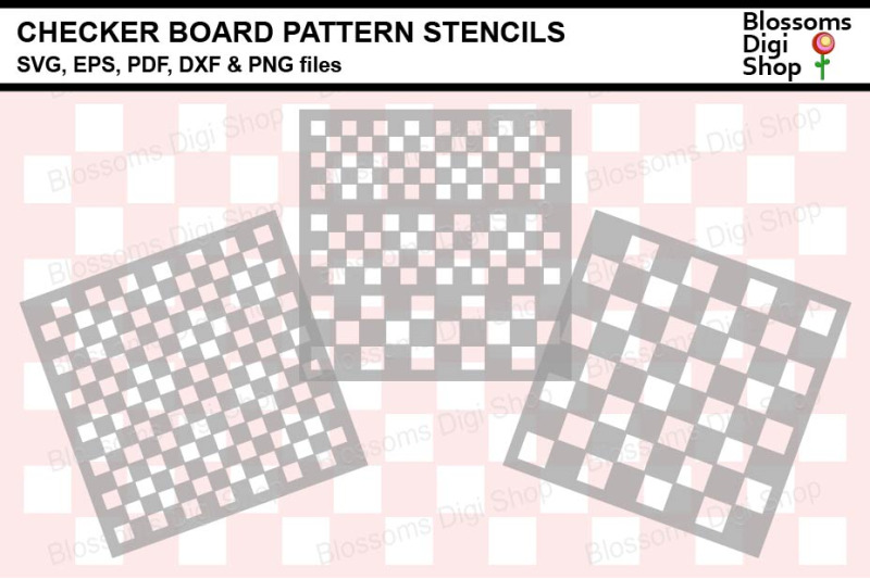 checker-board-pattern-stencils-svg-eps-pdf-dxf-amp-png-files