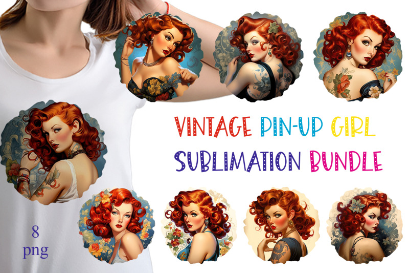 vintage-pin-up-girl-sublimation-bundle