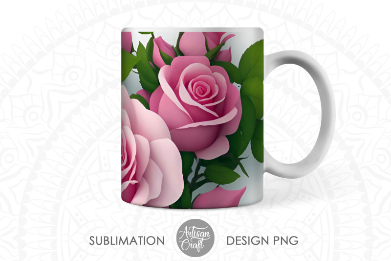 3d-roses-mug-sublimation-design-rose-mug-3d-flower-mug-wrap-11oz