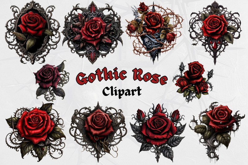 gothic-roses-clipart