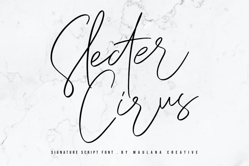 slecter-cirus-signature-script-font