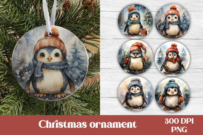 christmas-ornaments-sublimation-christmas-penguin-ornament