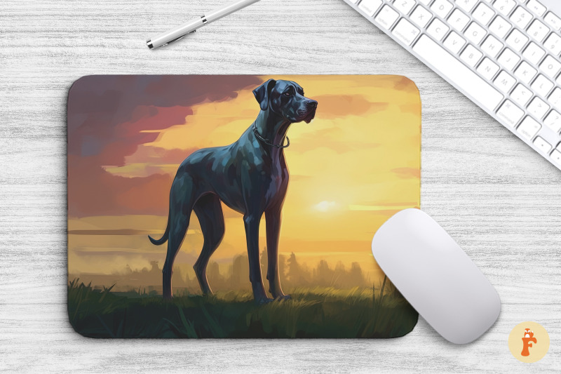 mouse-pad-great-dane-dog-on-meadow