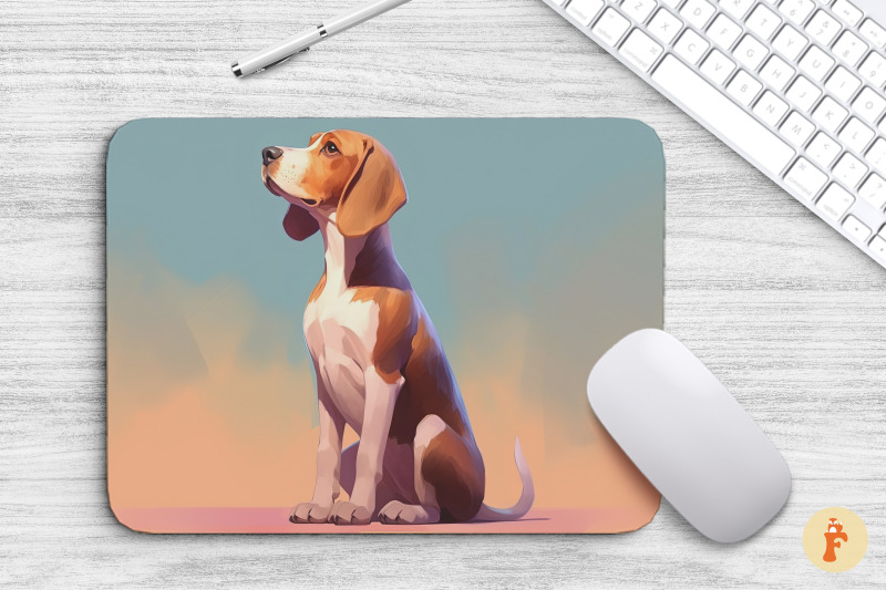 mouse-pad-cute-beagle-dog