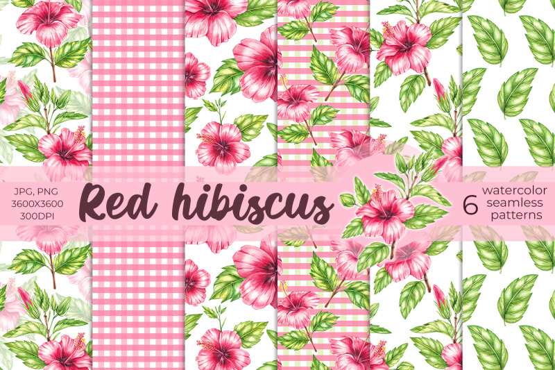 watercolor-red-hibiscus-patterns-png-jpg