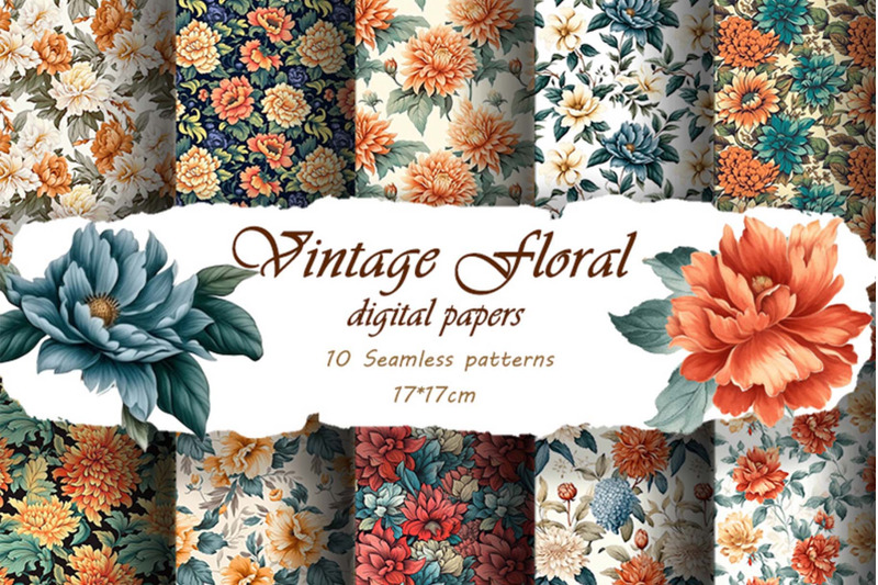 vintage-floral-digital-papers-vintage-big-flowers-peony