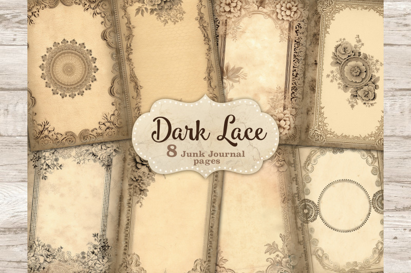 dark-lace-junk-journal-kit-framed-collage-sheets