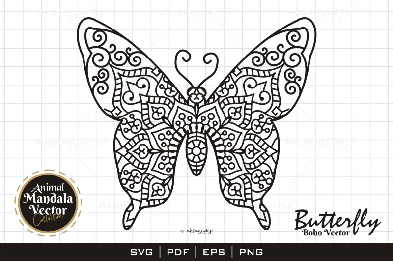 butterfly-3-boho-vector