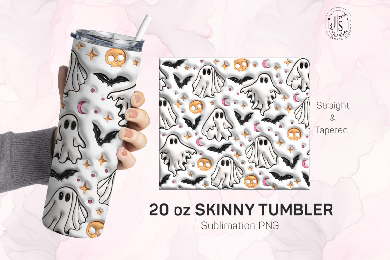 inflated-bubble-spooky-ghost-tumbler-wrap-3d-tumbler-design