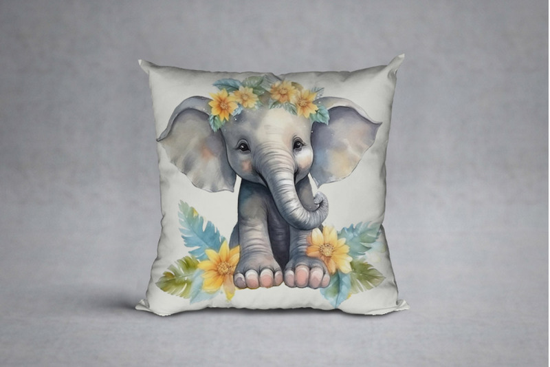 watercolor-elephant-clipart-flower-elephants-clipart