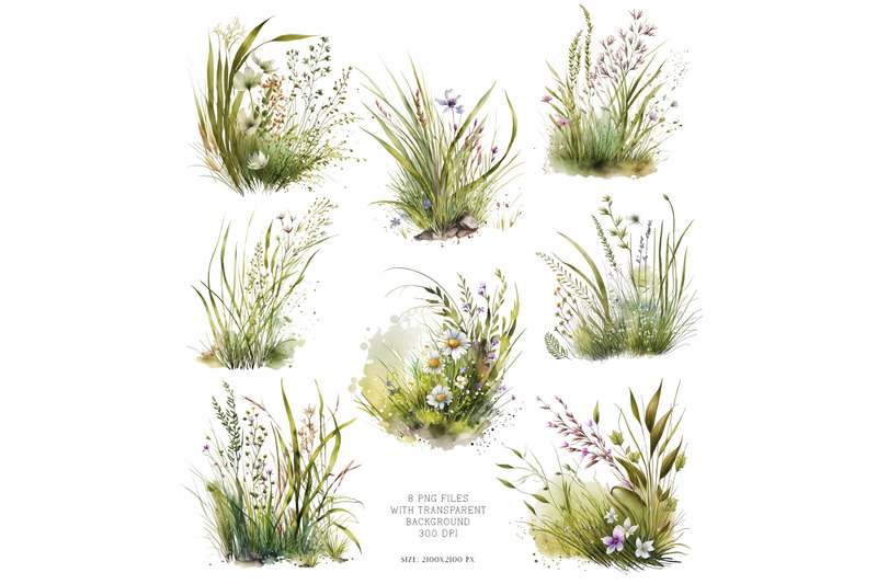 watercolor-meadow-grass