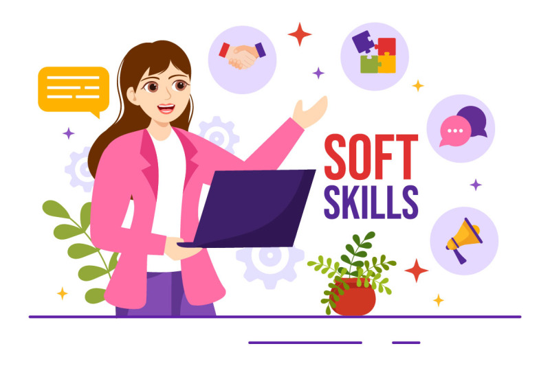 15-soft-skills-vector-illustration