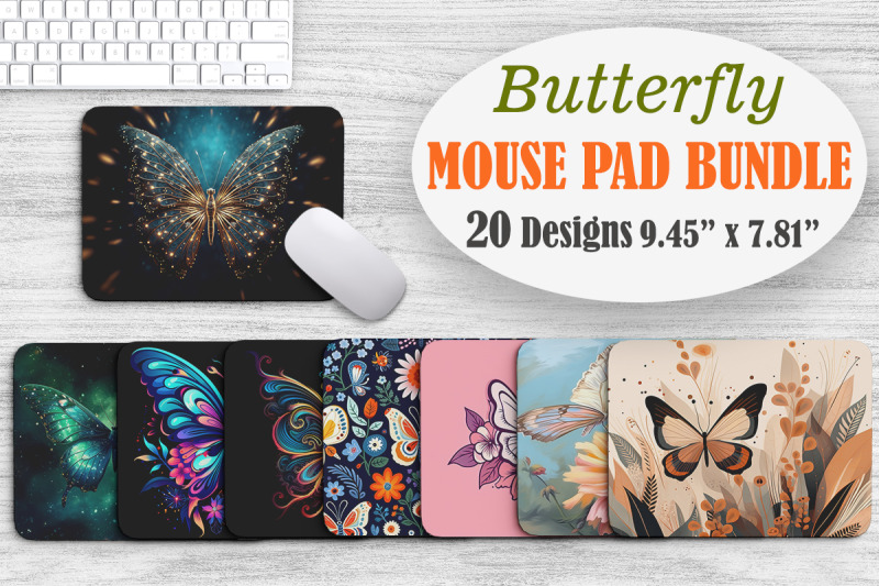 beautiful-butterfly-mouse-pad-bundle