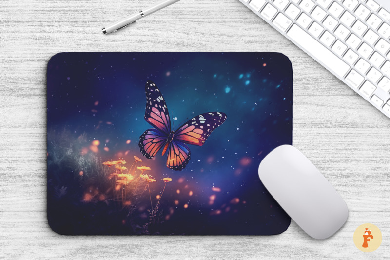 mouse-pad-beautiful-butterfly-at-night