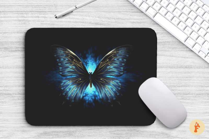 mouse-pad-exquisite-glowing-butterfly