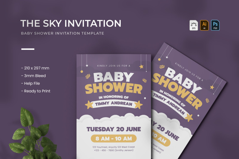 sky-baby-shower-invitation