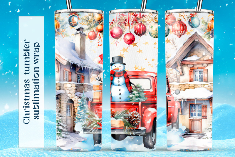 winter-tumbler-wrap-design-christmas-snowman-sublimation-png