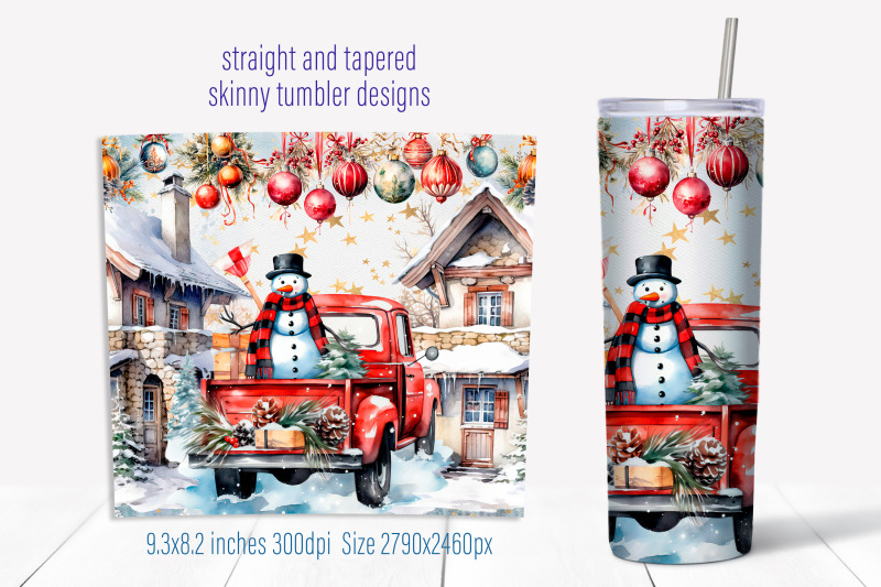 winter-tumbler-wrap-design-christmas-snowman-sublimation-png