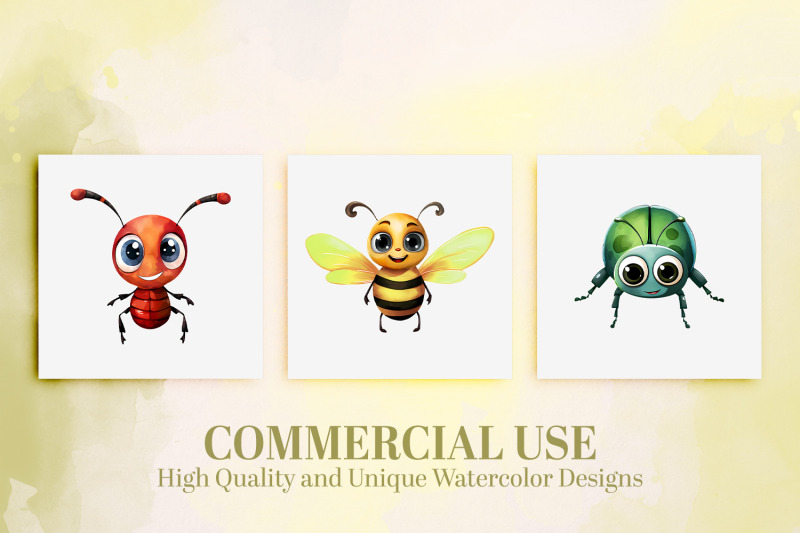 watercolor-garden-bugs-clipart-15-cute-insect-pngs-commercial-use