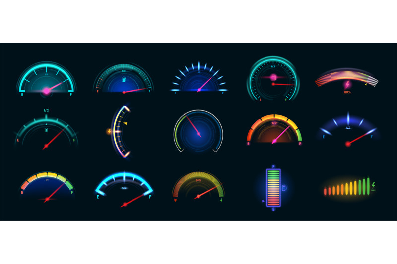 car-dashboard-meter-designs-colorful-speedometer-fuel-gauge-and-batt