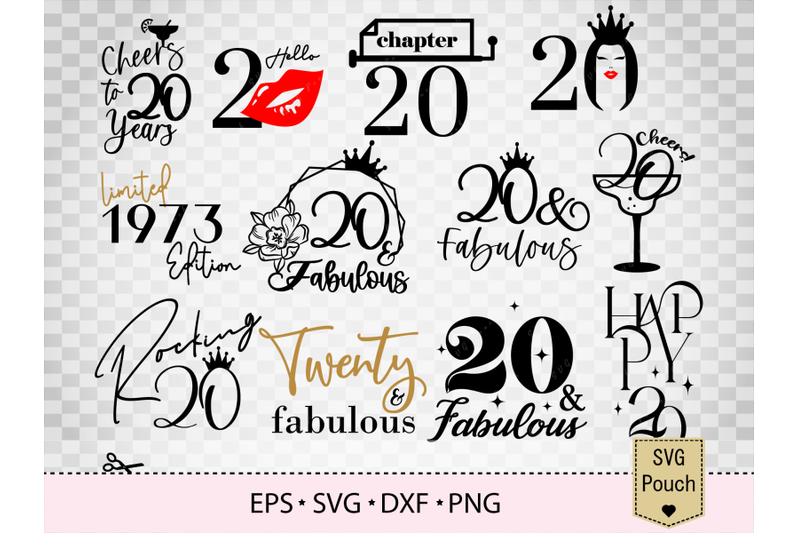 20-and-fabulous-svg-cake-topper-bundle