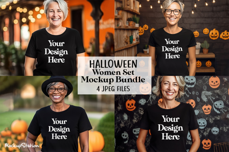 halloween-women-black-t-shirt-mockup-bundle-woman-fall-tee-mock-up