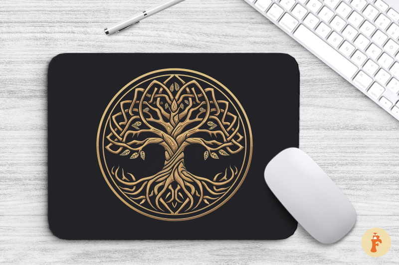 mouse-pad-simple-tree-of-life-symbol