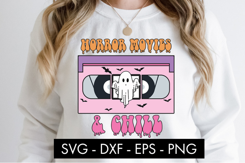retro-horror-movies-and-chill-svg-cut-file-png-sublimation